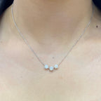 14K White Gold 1.52ct natural CE diamonds necklace F-G ,SI1 DP027 IGJJ