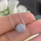 18K White Gold Diamond Ball Pendant – 1.26CT F-G/SI | DP050 ETJ