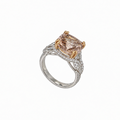 18K White Gold 6.70 CT Morganite & 0.40 CT Diamond Ring COLR022 IGNJ