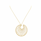 18K Yellow Gold Diamond Pendant Necklace – 1.94 CT Diamonds DN0078 ILEJ