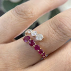 18K Rose Gold Ruby & Diamond Ring – 1.19CT Rubies / 0.88CT Diamonds | BAIIST