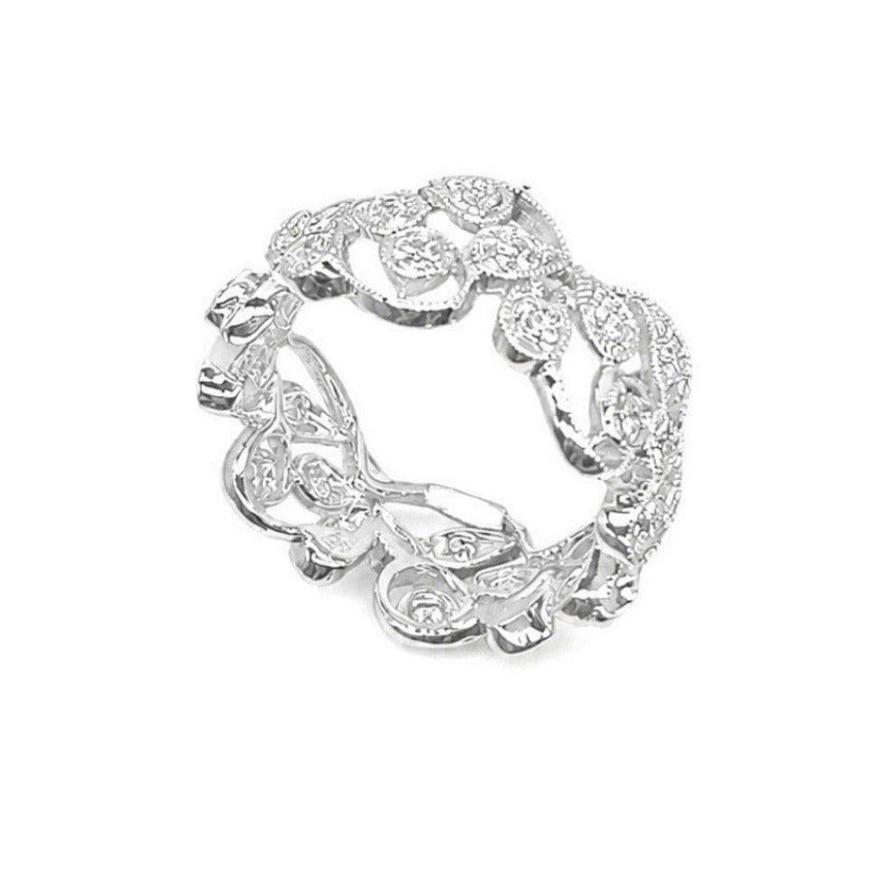 18K White Gold 1.22CT Diamond Ring DR119 ZEJ