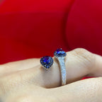 18K White Gold Sapphire & Diamond Ring – 1.73CT Sapphire / 0.40CT Diamonds | SDR048