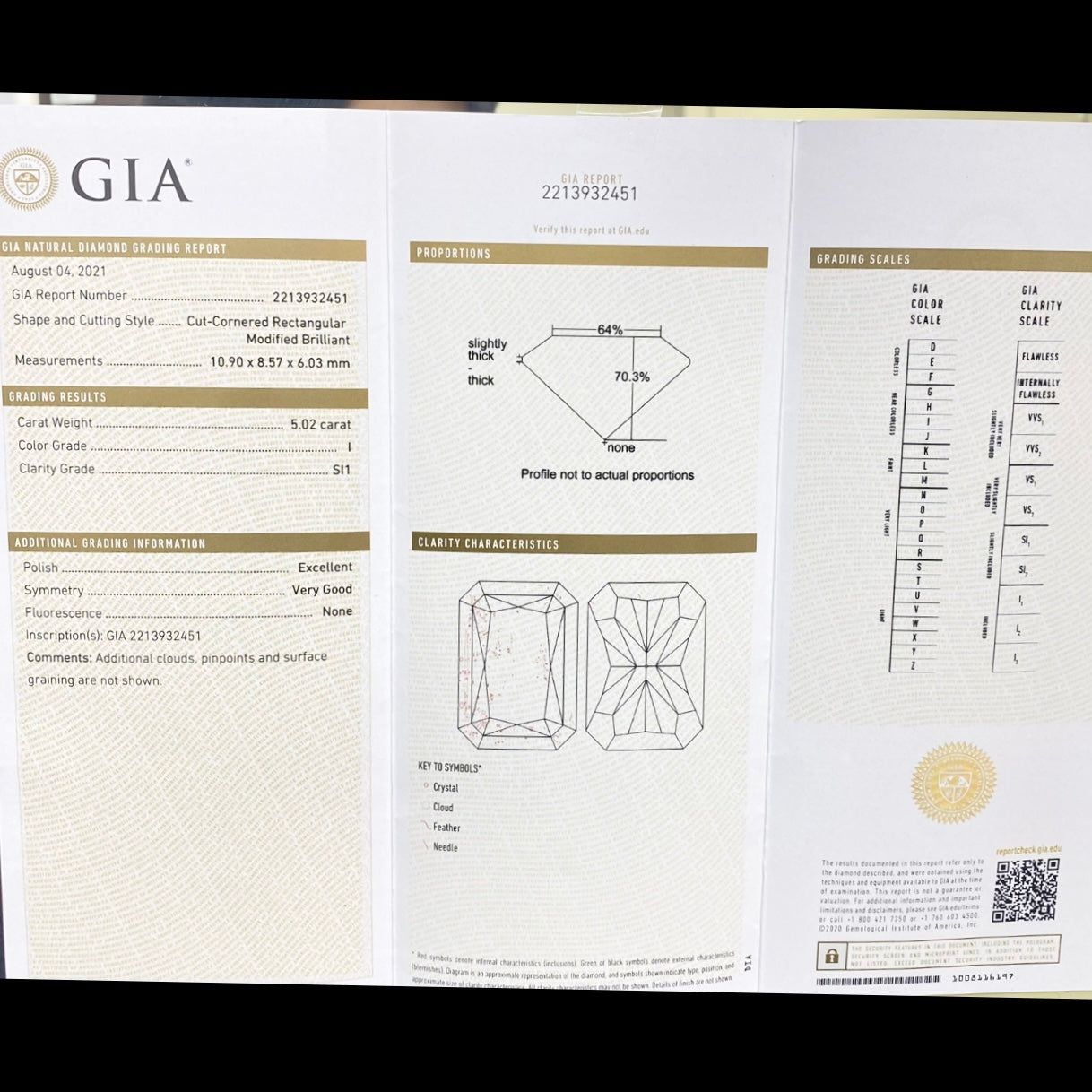14K White Gold Three-Stone Diamond Ring with GIA Certified 5.02CT Center Diamond & 1.33CT Side Diamonds I/SI1 | RADER015 ZESZJ