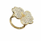14K Yellow Gold Diamond Clover Ring – 3.41CT Diamonds PJR4705-010