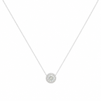 14K White Gold Round Diamond Pendant Necklace – 1.30 CT DP001 GTJJ