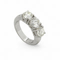 Platinum 2.55CT Round Diamond Three-Stone Ring WB226