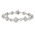 14K White Gold Diamond Bracelet – 3.04 CT DB037 GJJJ