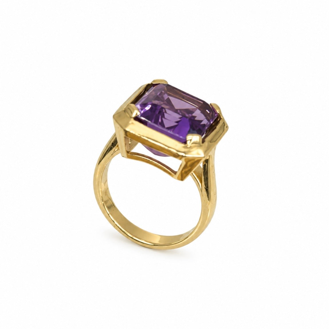 14K Yellow Gold Amethyst Ring – 8.56 CT COLR0048 EJJ