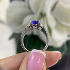 18K White Gold Tanzanite & Diamond Ring – 1.90CT Tanzanite / 0.94CT Diamonds | TANR0014