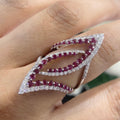 18K White Gold Ruby & Diamond Ring – 1.62CT Rubies / 1.40CT Diamonds | BALTT