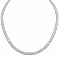 14K White Gold 14.39 CT Diamond Pavé Necklace – ARJC0012-006