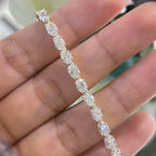 14K Yellow Gold Oval Cut Diamond Bracelet with 9.38CT Diamonds DB0072 LEJJ
