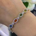 14K Yellow Gold Sapphire and Diamond Bracelet with 12.95CT Sapphires and 2.61CT Diamonds DC-B11895-12 NEJJ