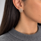 14K Yellow Gold 1.85 Ct Diamond Earrings