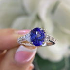 18K White Gold Tanzanite & Diamond Ring – 1.90CT Tanzanite / 0.94CT Diamonds | TANR0014