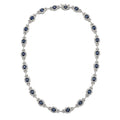 14K White Gold Sapphire & Diamond Necklace – 14.00 CT Sapphires & 7.00 CT Diamonds CDN007 TJJJ