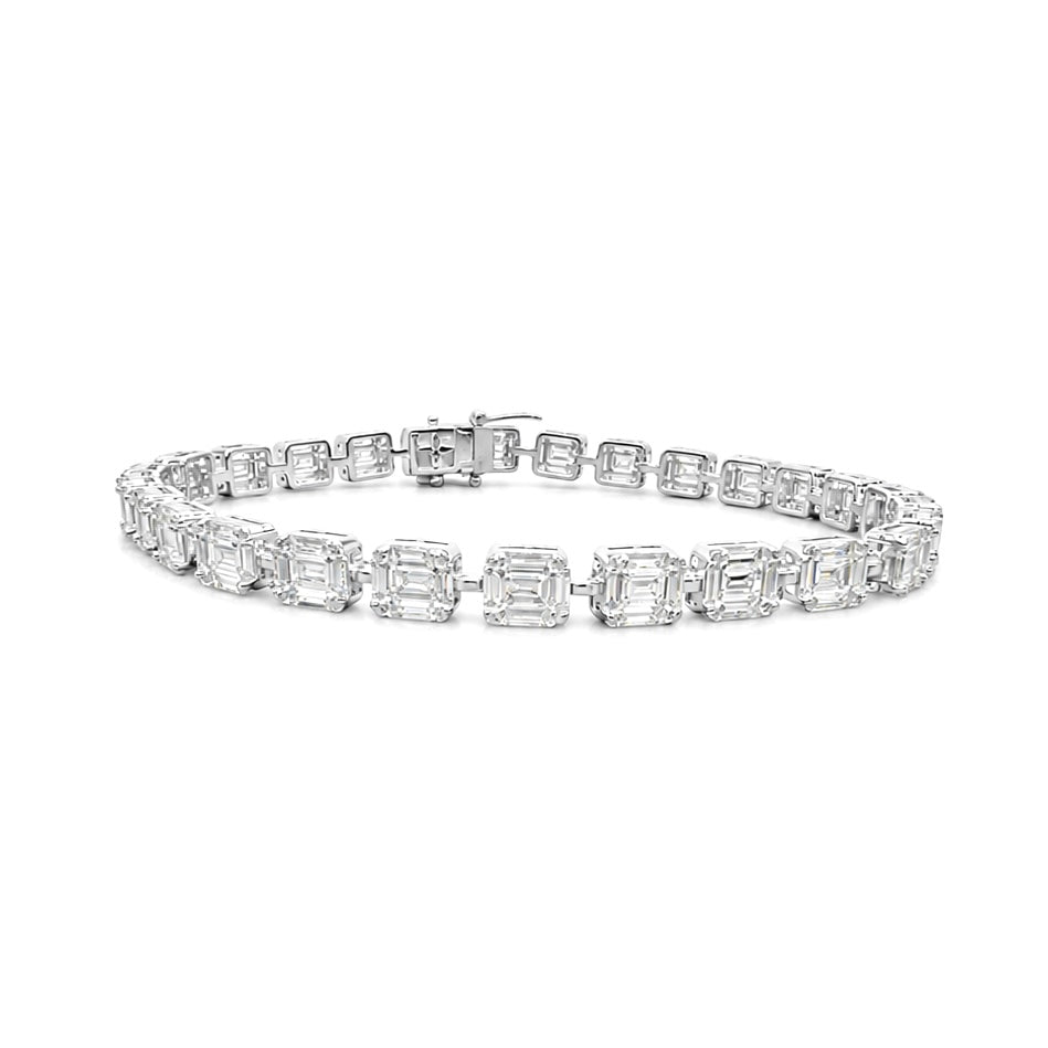 18K White Gold Diamond Bracelet – 4.80CT DB0110 TJJJ