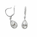 14K White Gold Lab Diamond Drop Earrings – 4.82ct