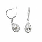 14K White Gold Lab Diamond Drop Earrings – 4.82ct