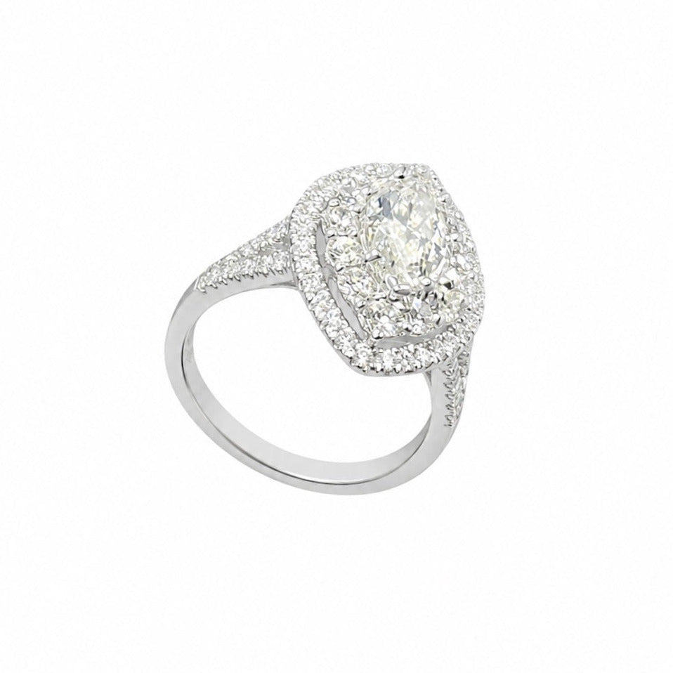 18K White Gold 2.55CT Diamond Ring MQER021 IAJJ IAJJ