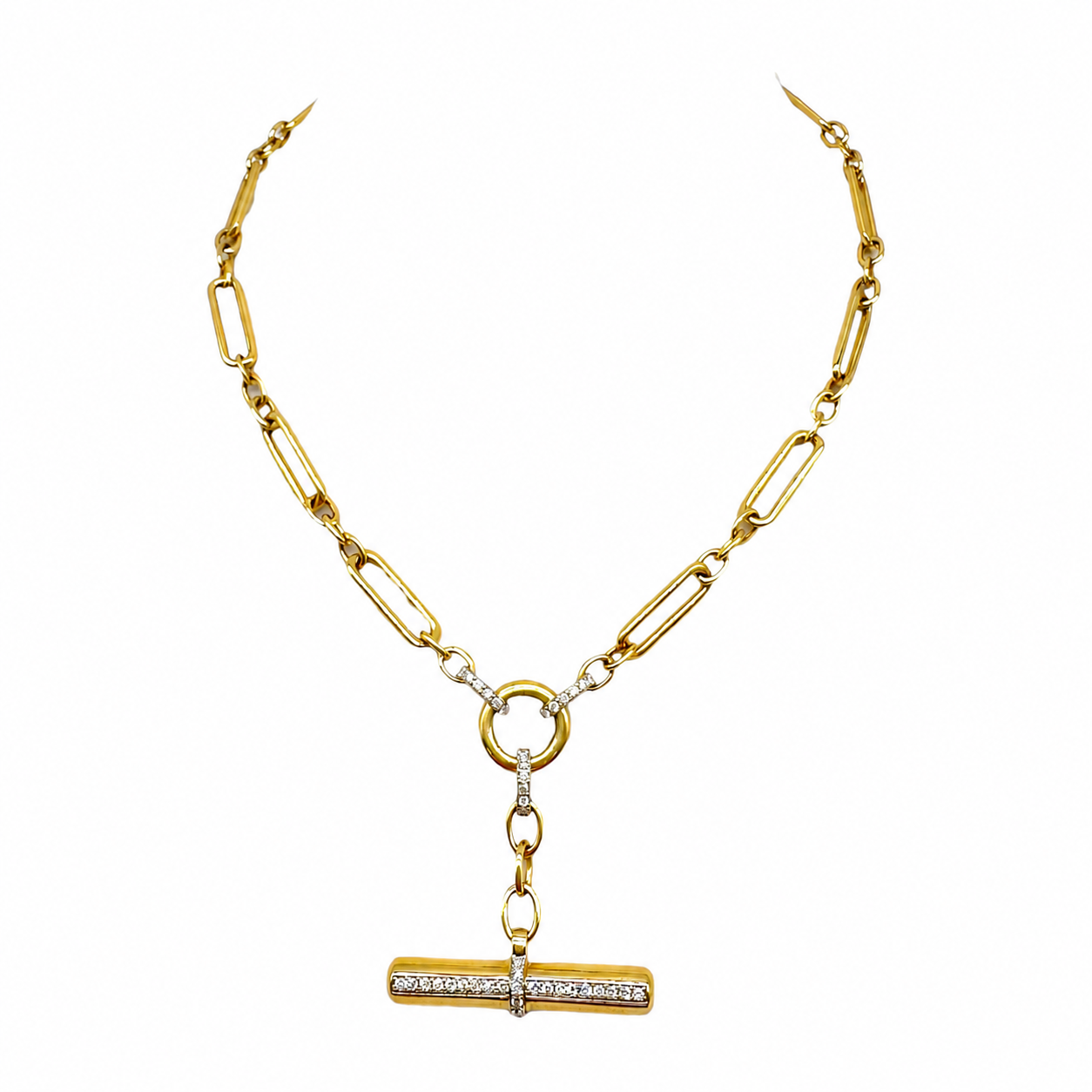 14K Yellow Gold Diamond Necklace – 0.78ct PJN5943A-004