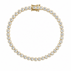 14K Yellow Gold Bezel Set Diamond Tennis Bracelet – 3.22 CT PJBR5587A-017