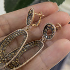 14K Rose Gold Diamonds Earrings DCE95444-1