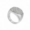 14K White Gold Ring with 0.96CT Diamonds DR020 IJJJ
