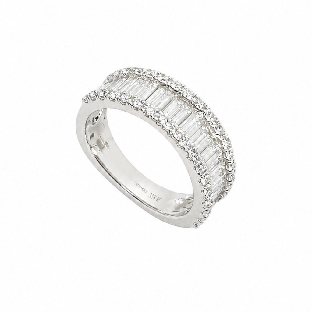 14K White Gold Diamond Band Ring – 1.31CT PJR18557-014