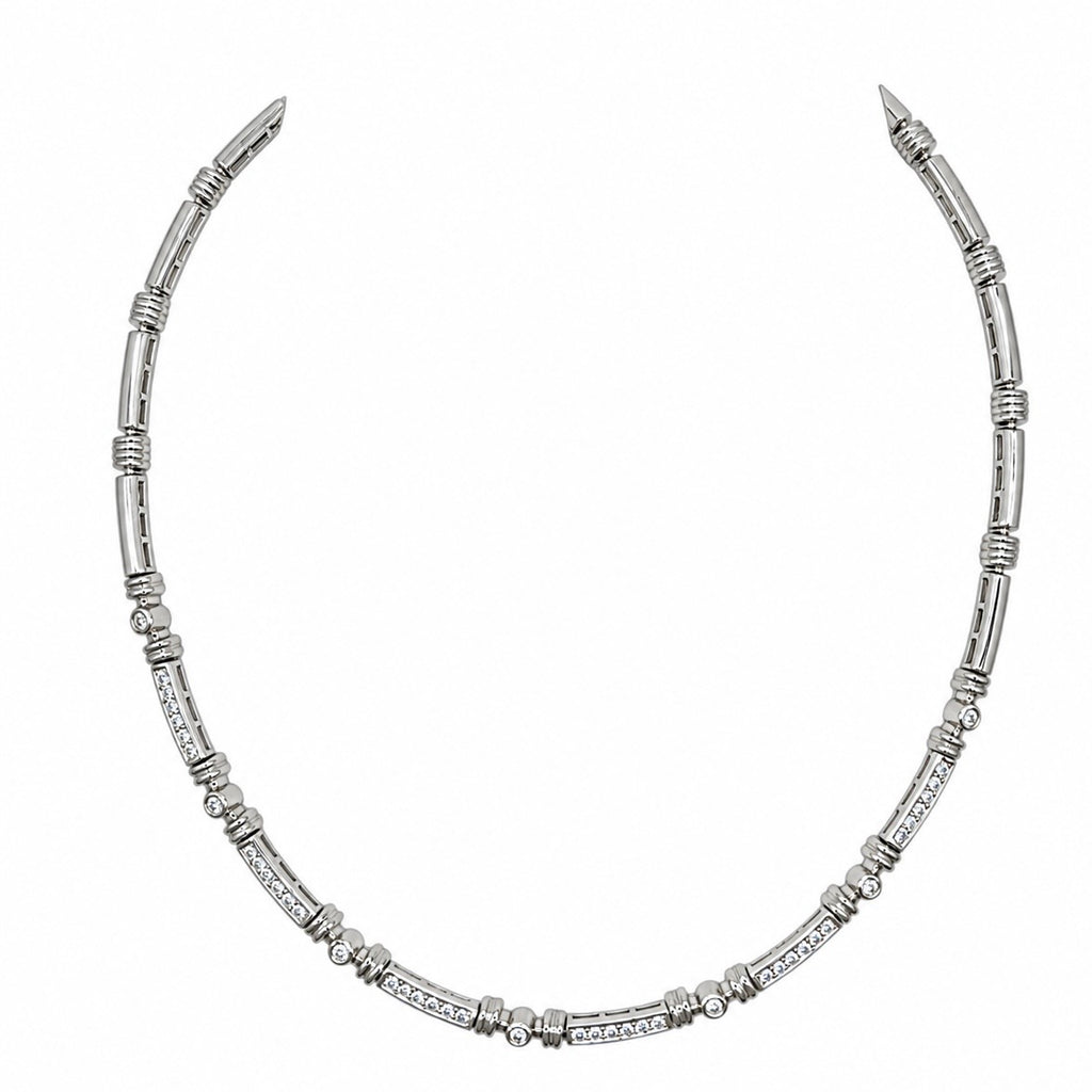 14K White Gold Diamond Necklace – 2.10ct Diamonds DN016 GTJJ