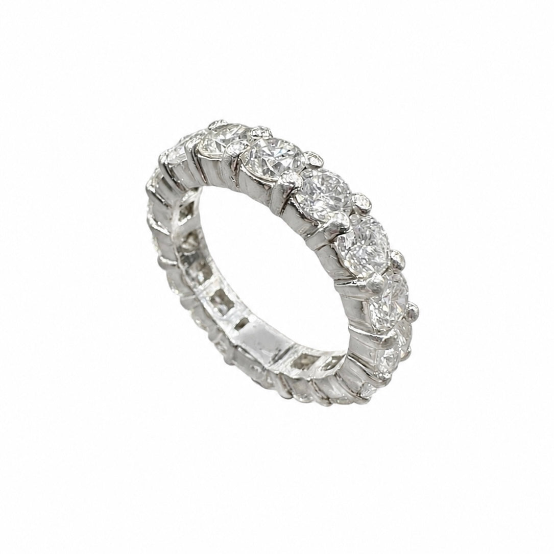 Platinum 3.75 CT Round Diamond Eternity Band WB390 GEJJ