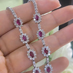 18K White Gold Ruby & Diamond Necklace – 3.20CT Rubies / 4.75CT Diamonds | CDN003