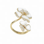 14K Yellow Gold Mother of Pearl & Diamond Ring – 0.64CT G/VS2 PJR64417KW001 IGST