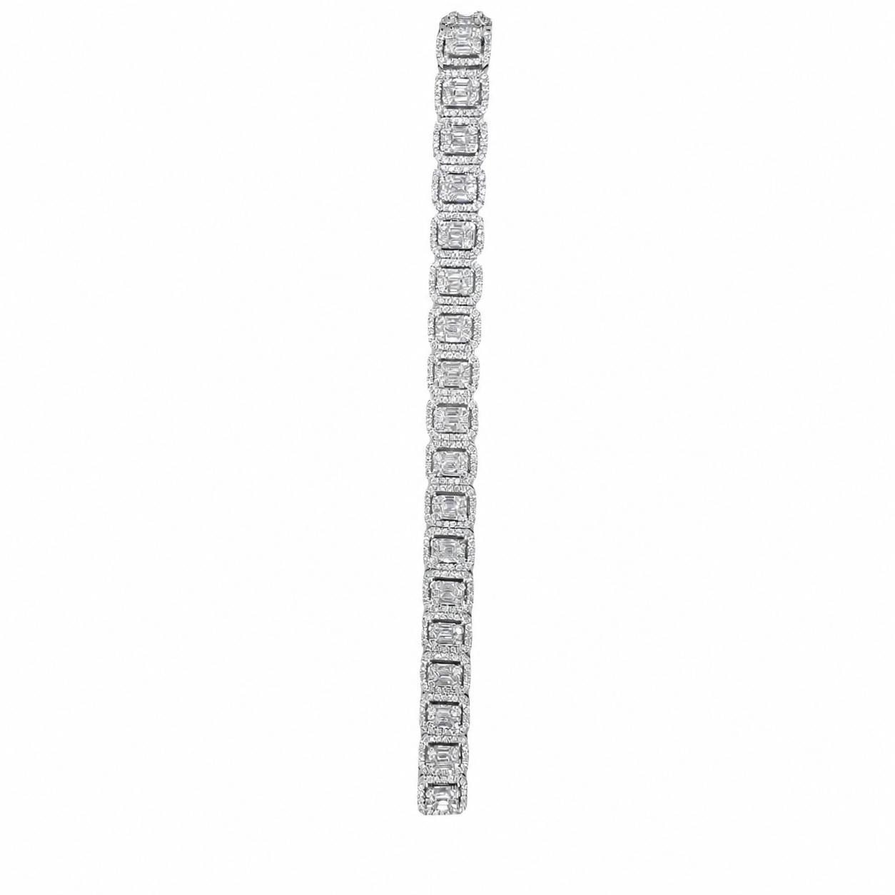 18K White Gold Diamond Bracelet – 8.61 CT DB0035 SNJJ