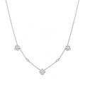 14K White Gold 0.46 CT Diamond Necklace – 15”, 16” & 17” Adjustable DC-N14485-1