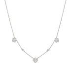 14K White Gold 0.46 CT Diamond Necklace – 15”, 16” & 17” Adjustable DC-N14485-1