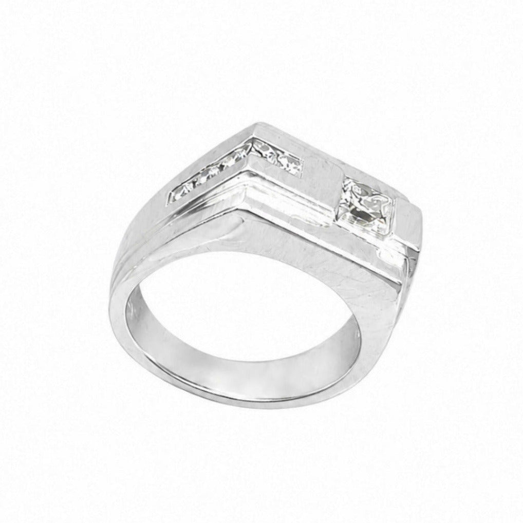 14K White Gold 1.12CT Diamond Ring MR004 IJTJ NTJ
