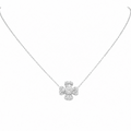 14K White Gold Diamond Pendant Necklace – 0.51 CT PJNP54542D