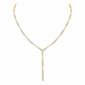 14K Yellow Gold Diamond Necklace – 1.86 CT, 16–17” Adjustable DC-N14070-17