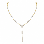 14K Yellow Gold Diamond Necklace – 1.86 CT, 16–17” Adjustable DC-N14070-17