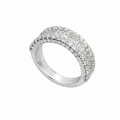 18K White Gold Band Ring with 1.80CT Diamonds WB0012 IETJ