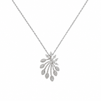 18K White Gold Diamond Pendant Necklace – 2.30 CT Diamonds GZJJ