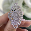 18K White Gold Diamond Ring – 2.18CT G-H/SI | DR102