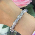 14K White Gold Bracelet with 4.00ct Natural Diamonds . DB026 GEJJ