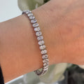 14K White Gold Lab Grown Oval Cut Diamond Bracelet with 12.42CT Diamonds DB0109 GLJJ