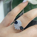 Platinum Sapphire & Diamond Ring – 1.32CT Sapphire / 1.59CT Diamonds | SDR071