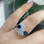 Platinum Sapphire & Diamond Ring – 1.32CT Sapphire / 1.59CT Diamonds | SDR071