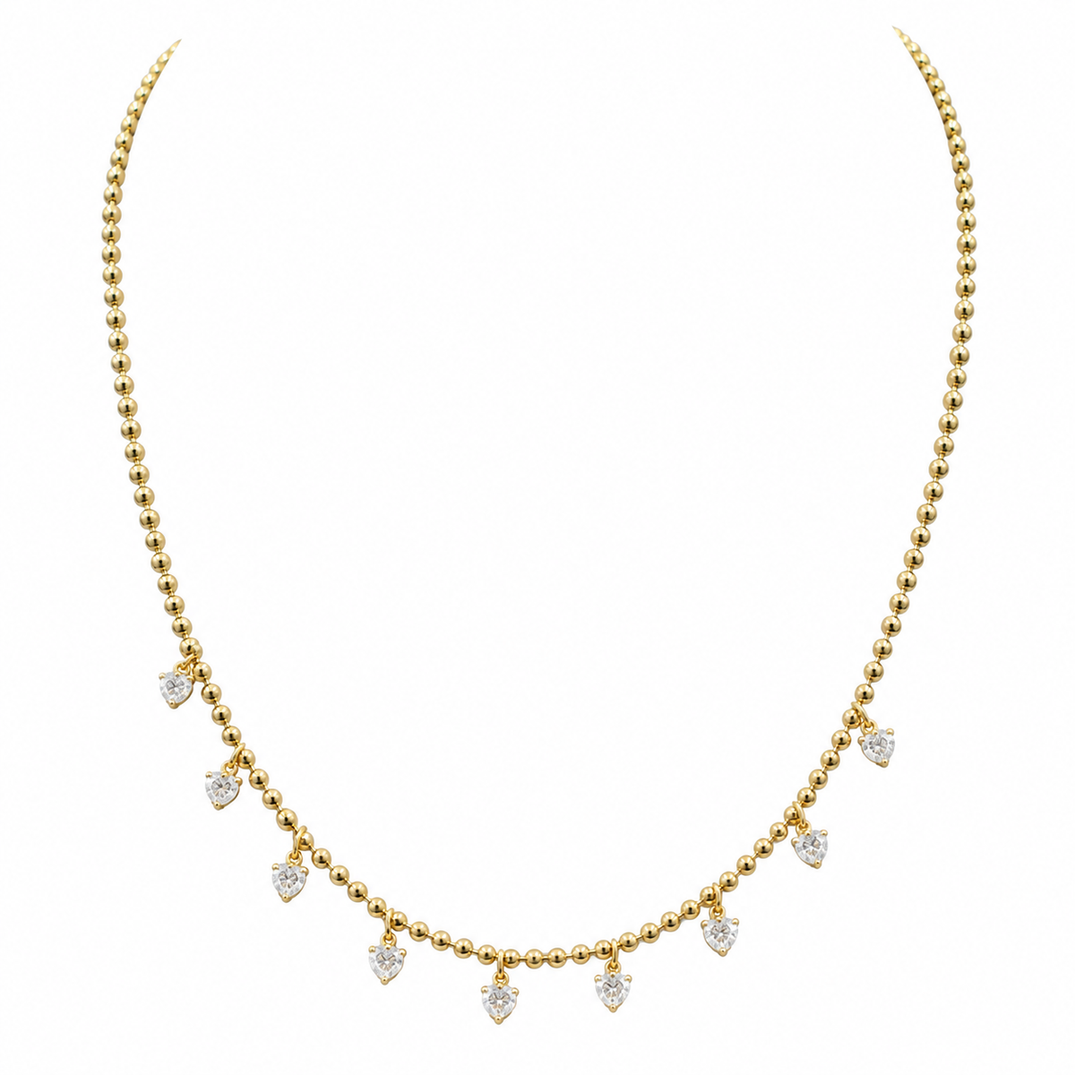 14K Yellow Gold 0.99 CT Diamond Necklace – Adjustable 16–18” KVN00076AYG
