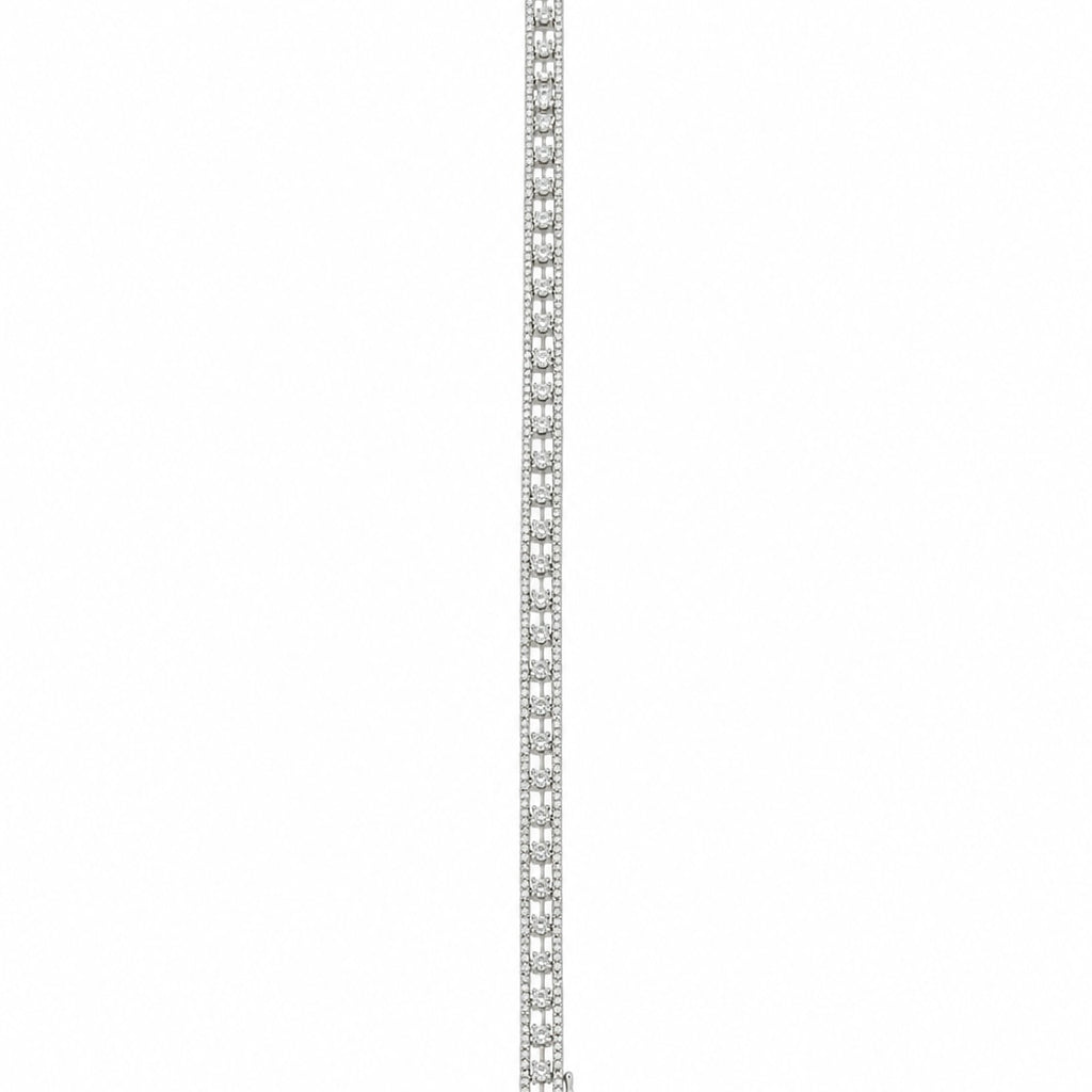 18K White Gold Diamond Bracelet – 4.51CT Diamonds R11250-2 NAEJ